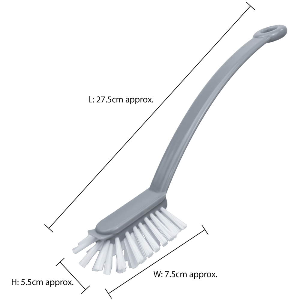 JVL Kitchen Grey Dish Brush 20 Pack Image 9