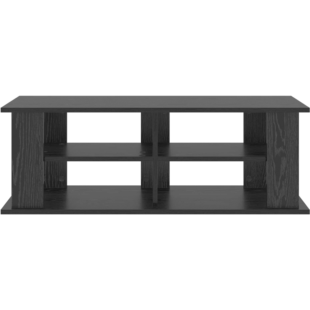 vidaXL 4 Shelf Black Oak TV Stand Image 5