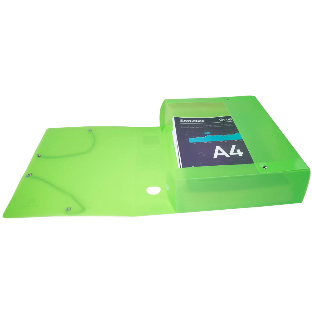 Exacompta Iderama A4 Multicolour PP Filing Box 6 Pack Image 7