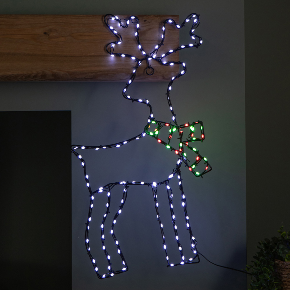 Samuel Alexander Multicolour LED FlexiBrights Light Up Reindeer Snowman Christmas Decoration Image 1