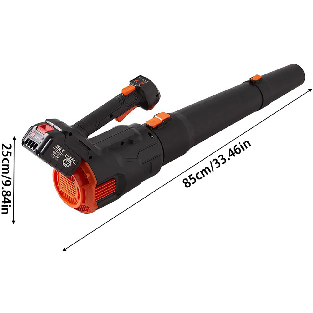 Living and Home ZX0016 21V Black Cordless Handheld Leaf Blower Image 9