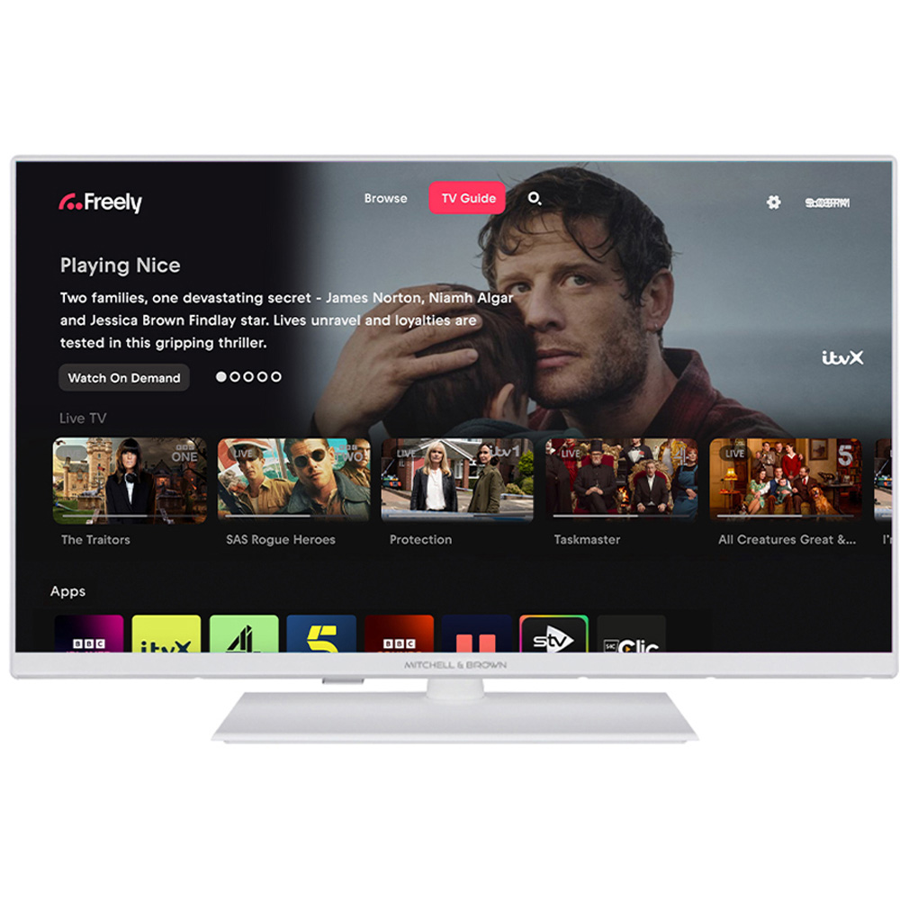 Mitchell & Brown 32 inch Full HD TiVo White Smart TV with Centre Stand and Freely Image 4