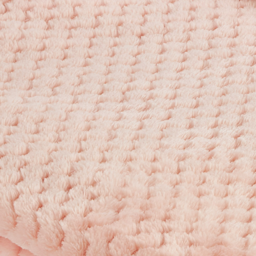 Wilko Blush Waffle Throw 200 x 240cm Wilko