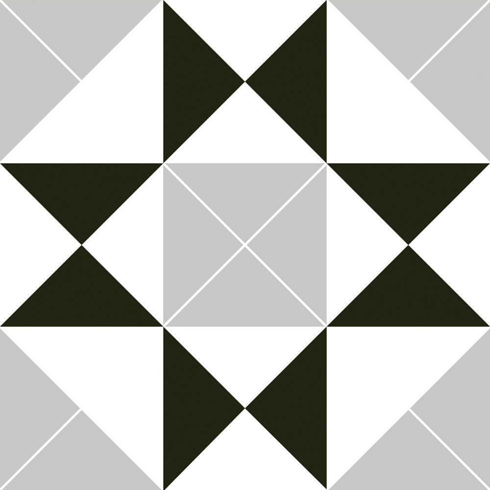 House of Mosaics Diamond Grey Mix Wall and Floor Tile 20 x 20cm 15 Pack Image 2