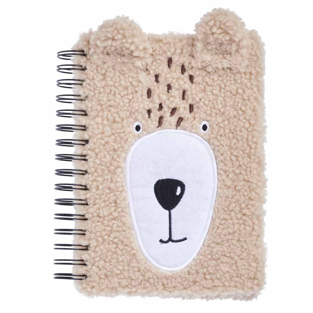 Wilko Woodland A5 Bear Notebook Wilko