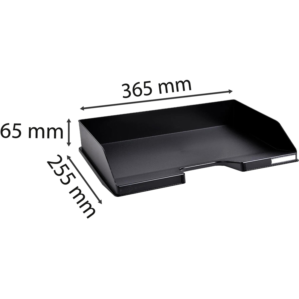 Exacompta Combo Landscape Black Letter Tray 8 Pack Image 5