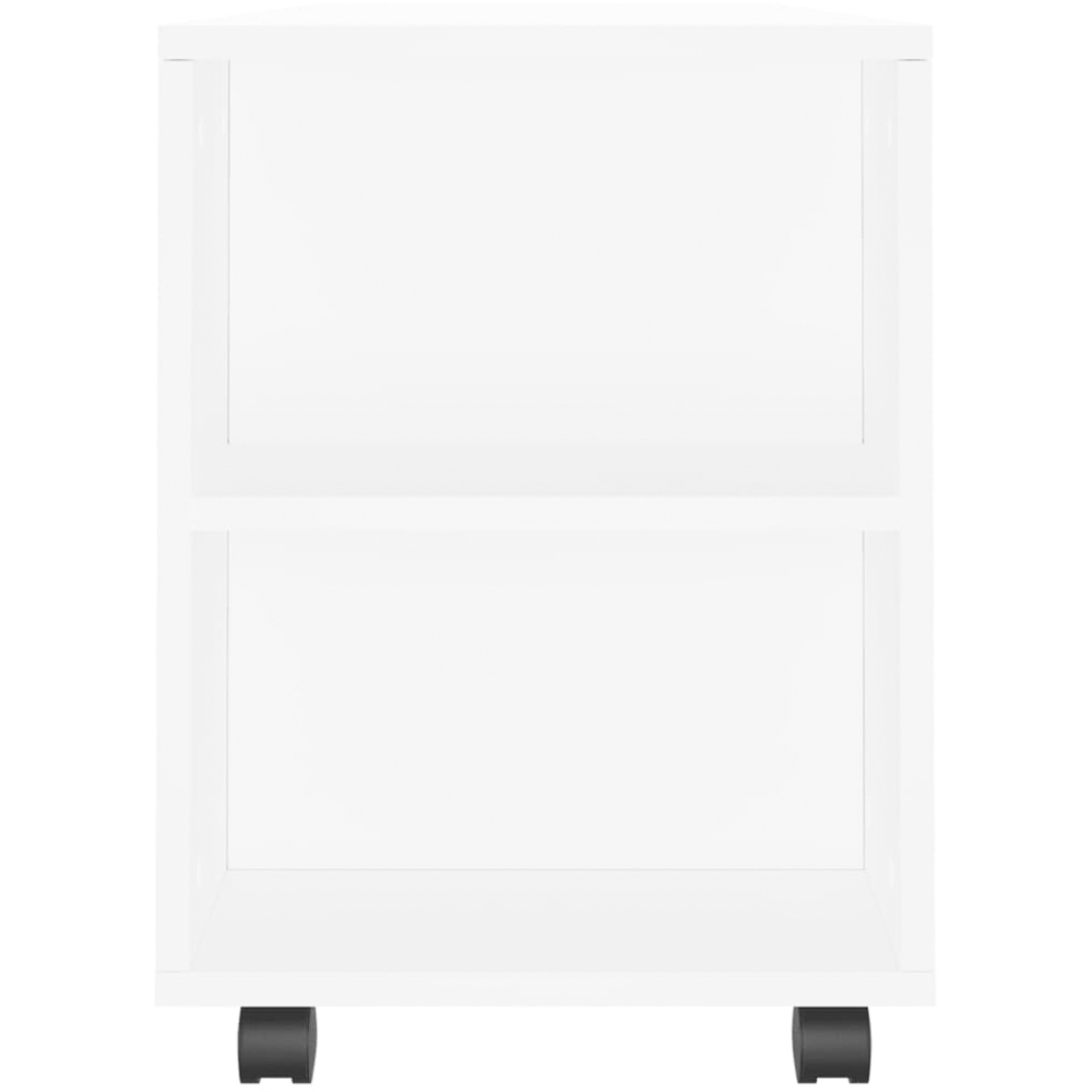 vidaXL 2 Drawer White TV Cabinet Image 7