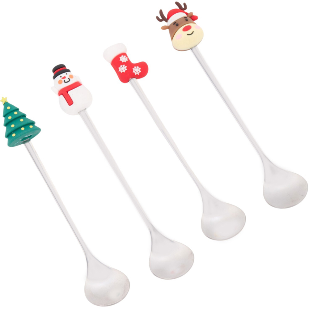 Christmas Stainless Steel Spoons with Pendant Image 4