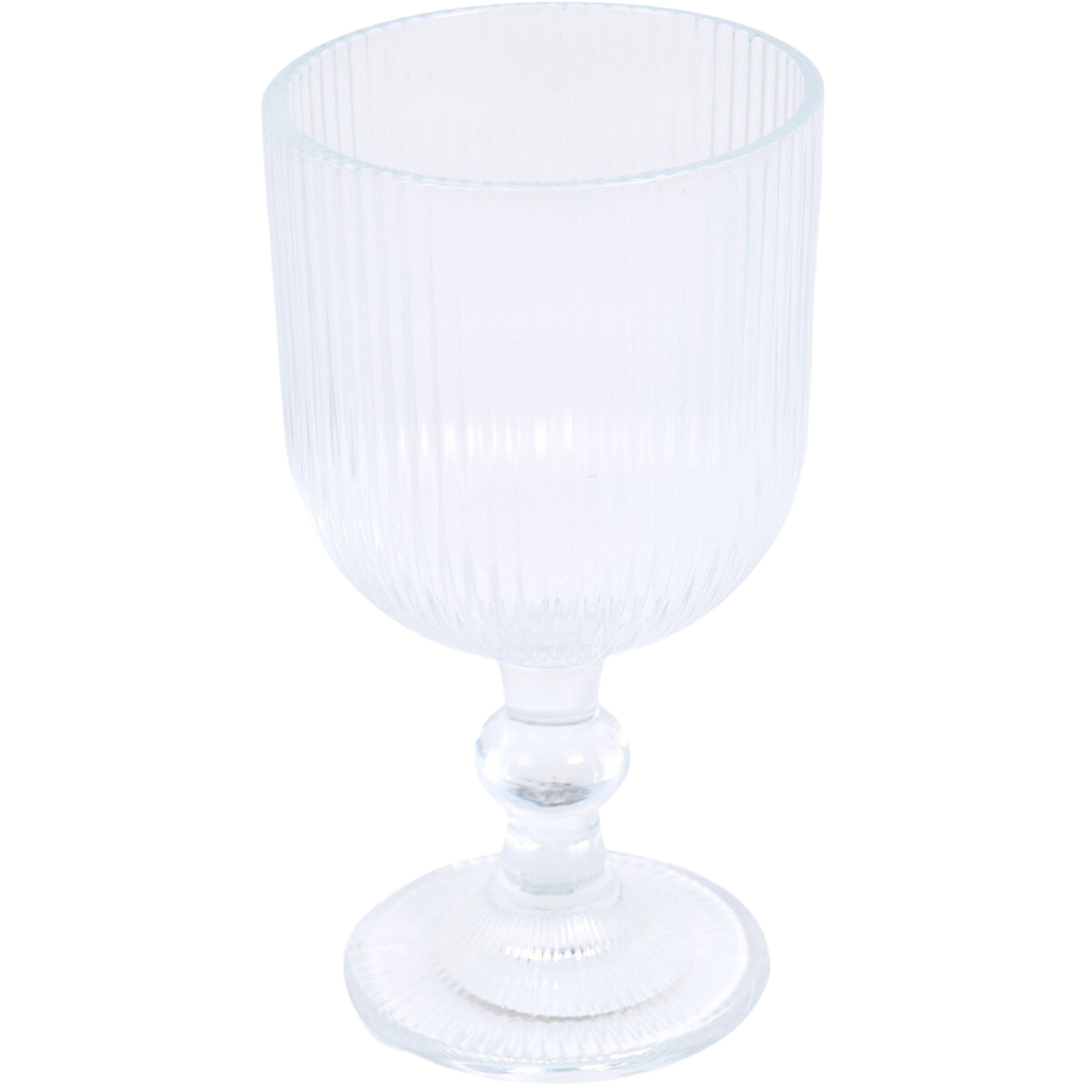Ribbed Wine Glass Image 3