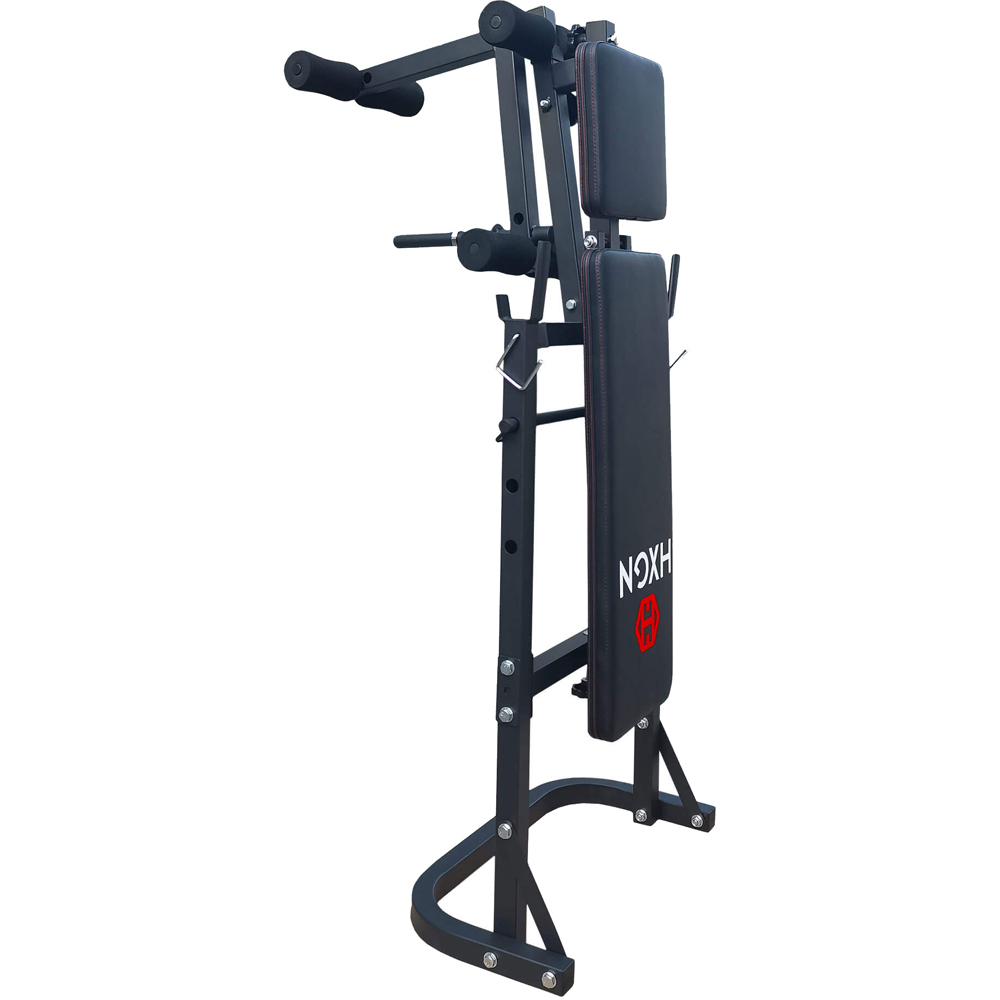 HXGN Black Barbell Bench with Leg Developer Image 4