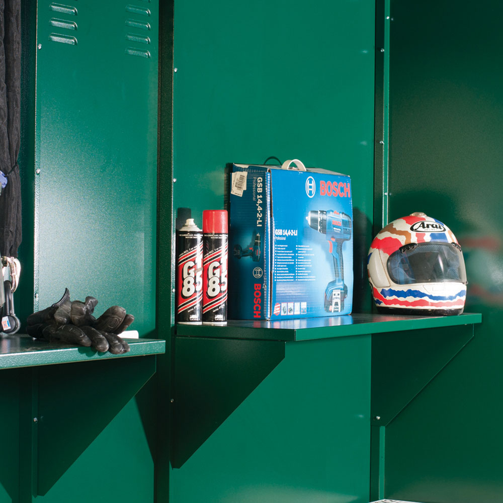 Asgard Gladiator 7 x 9ft Double Door Green High Security Apex Motorcycle Garage Image 6