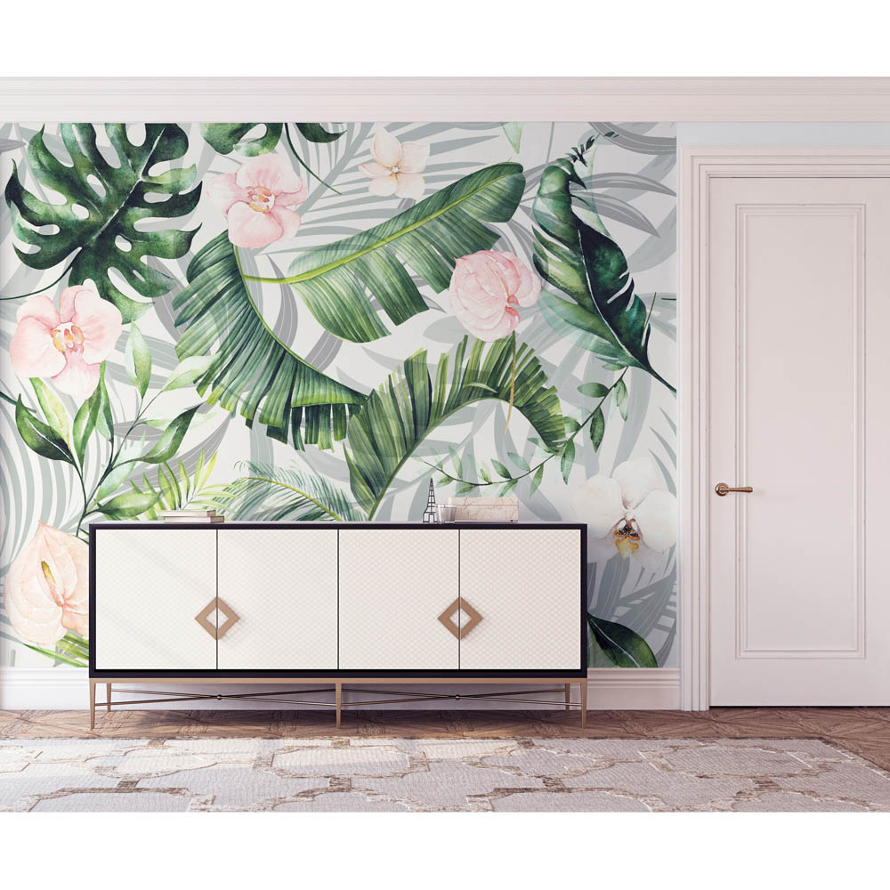 Arthouse Bright Tropic Green Wall Mural Image 4