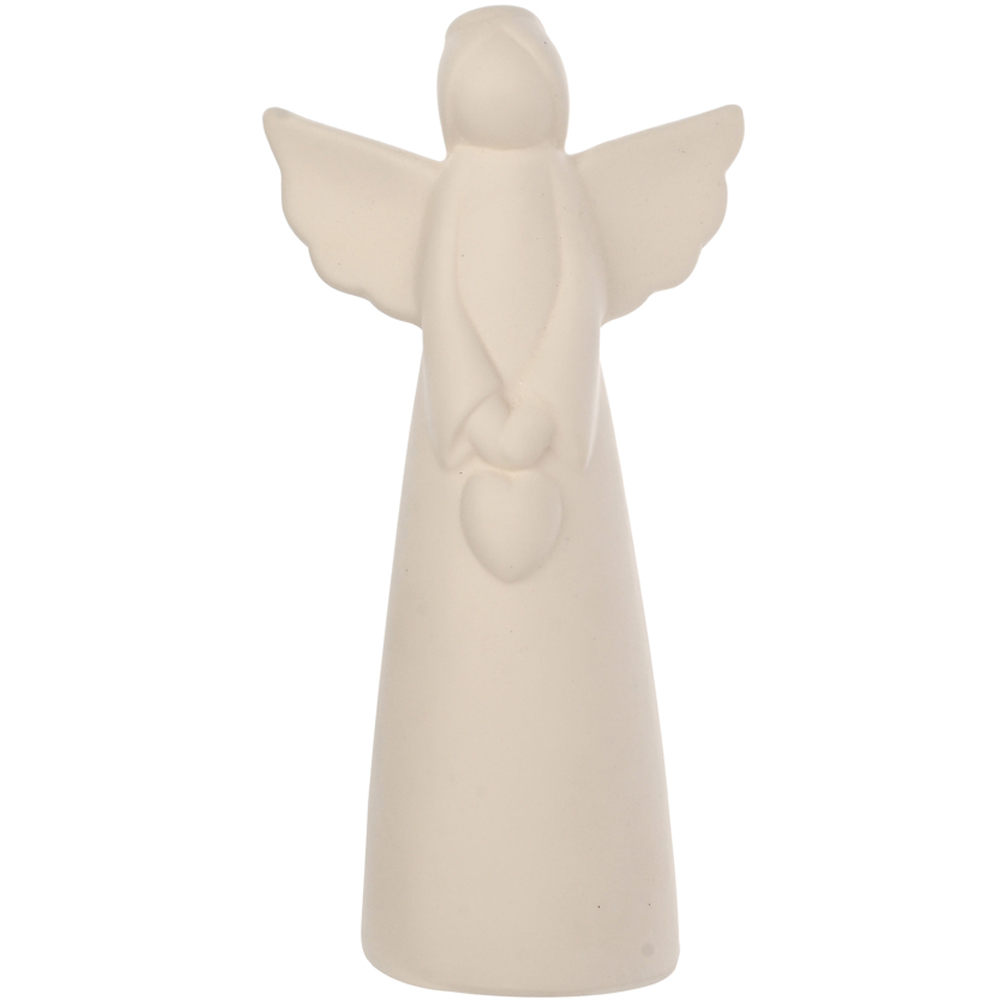The Seasonal Gift Co. Angel White Ceramic Christmas Decoration 19cm Image 1