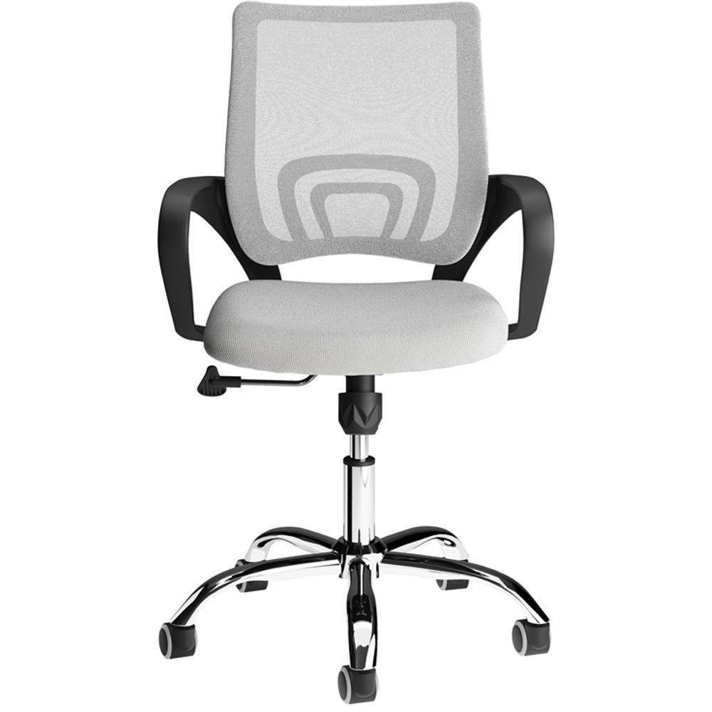 LPD Furniture Tate White Mesh Back Swivel Office Chair Image 2