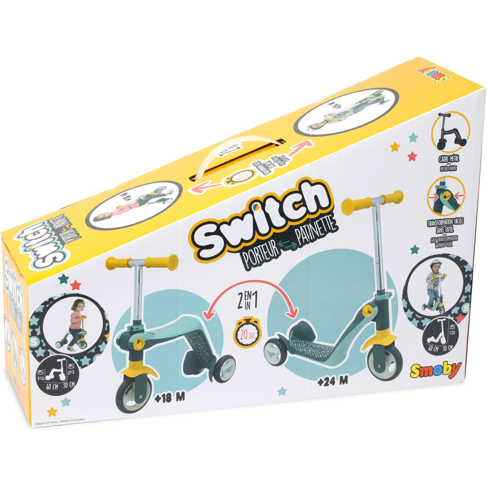 Smoby Reversible 2-in-1 Grey Scooter Image 4