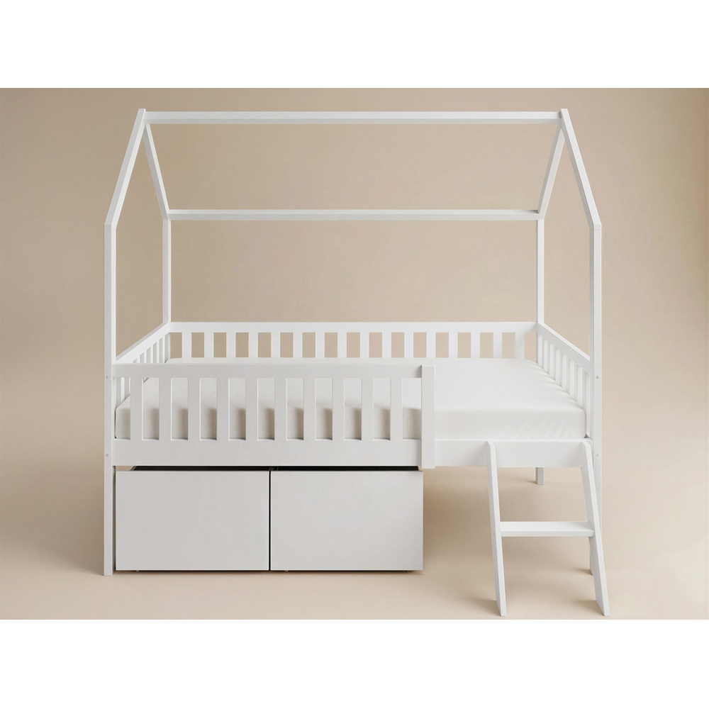 Flair Explorer Single White Mid Sleeper Bed Image 2