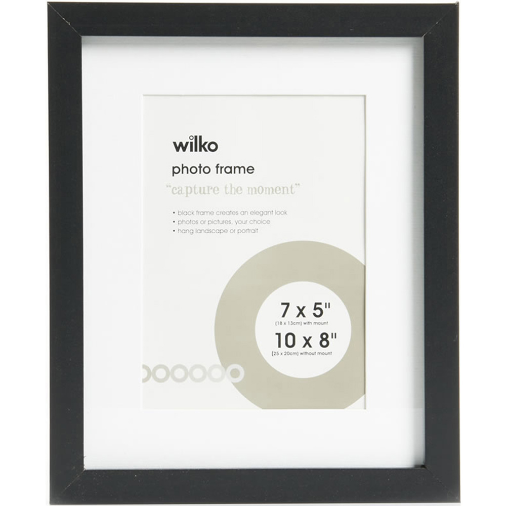 Wilko Black Photo Frame 10 x 8 Inch Image 1