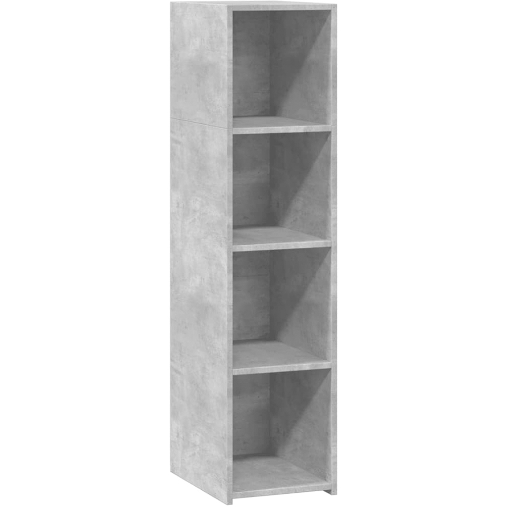 vidaXL 4 Shelf Concrete Grey Highboard Image 2