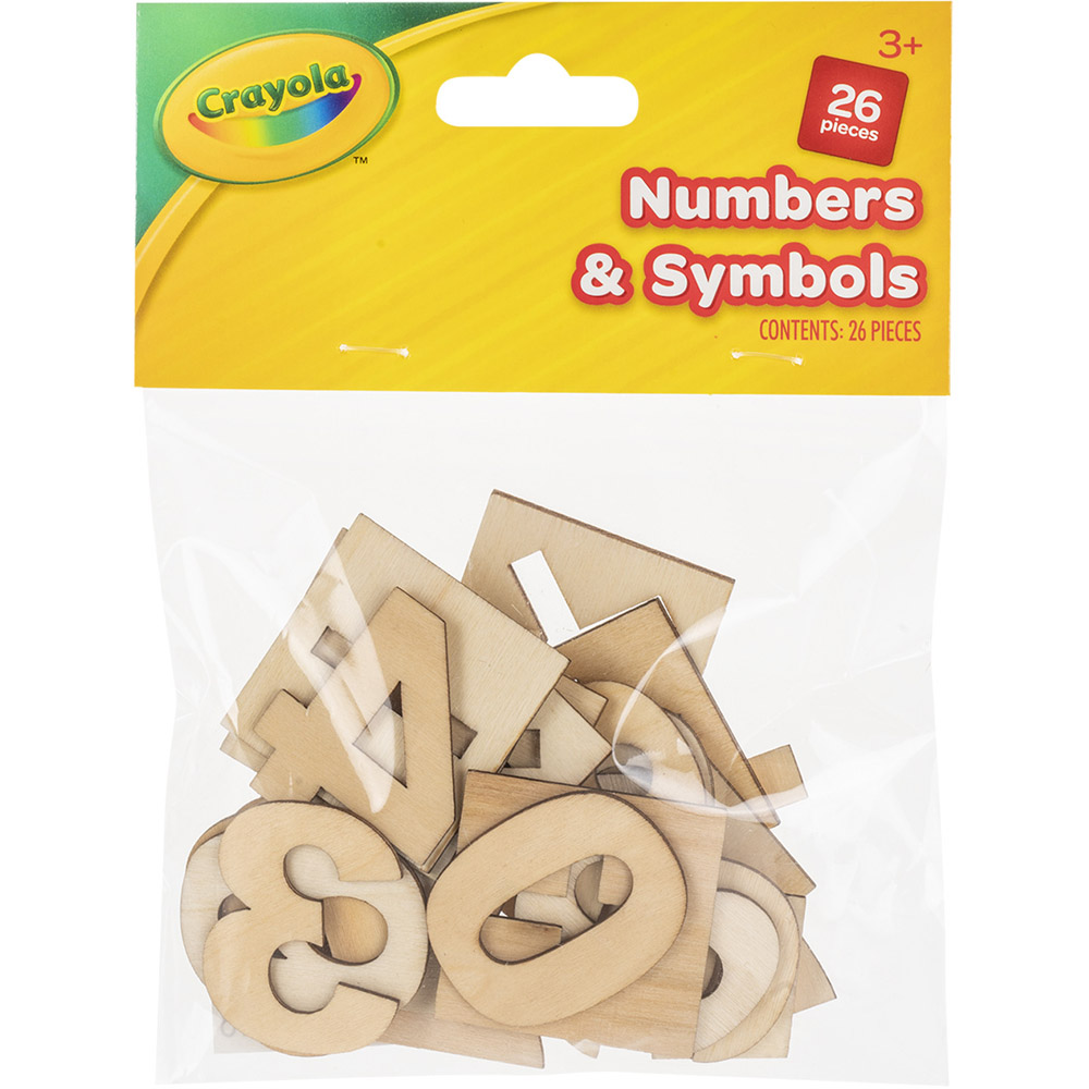 Crayola Wooden Numbers and Symbols Image