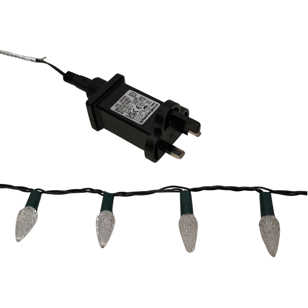Samuel Alexander 300 Warm White LED Green Cable Pinecone String Light 15m Image 2