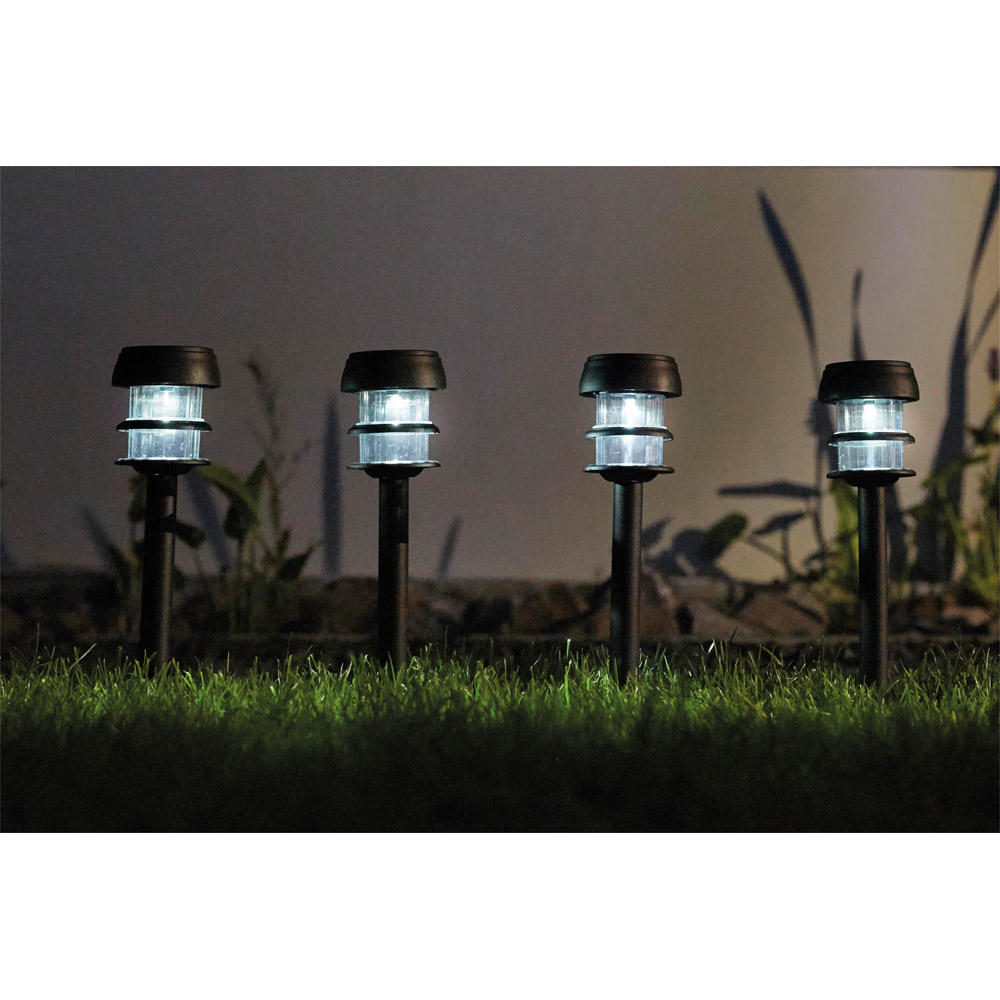 Luxform Lagos Black LED Garden Solar Spike Light 24 Pack Image 2