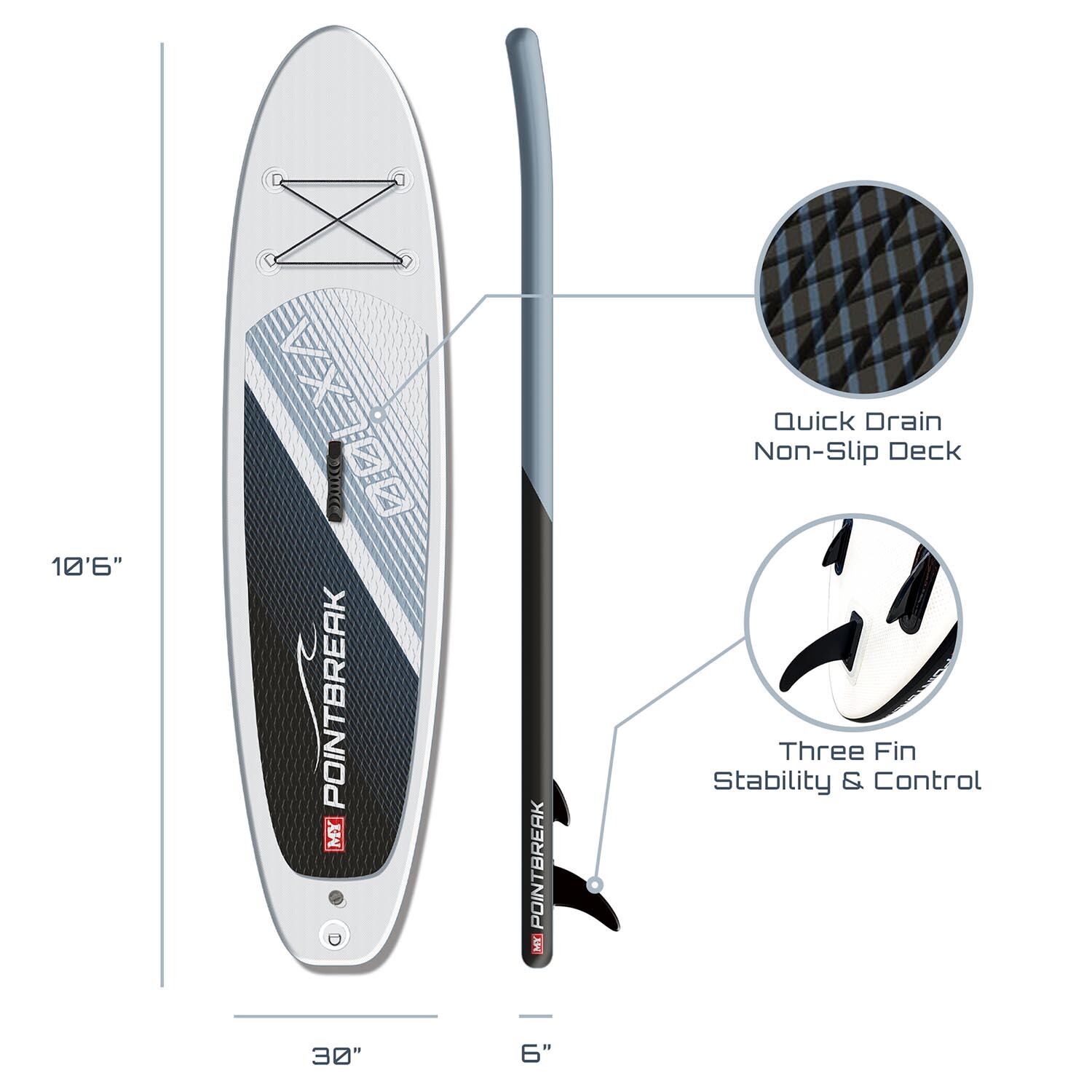M.Y Pointbreak Stand Up Paddleboard 10'6" Image 4