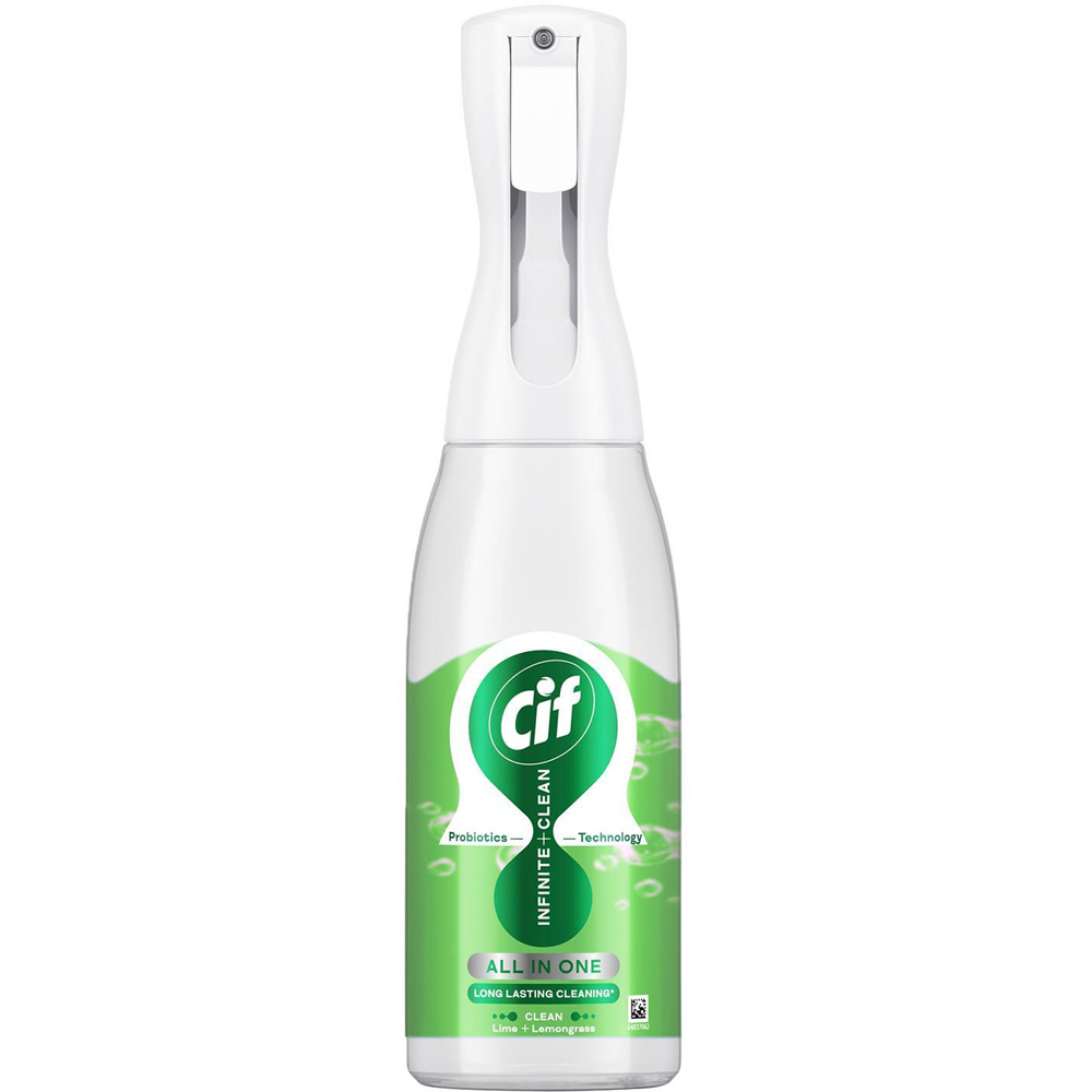 Cif Infinite Clean All in One Lime and Lemongrass Cleaner Spray 590ml 6 Pack  Image 2