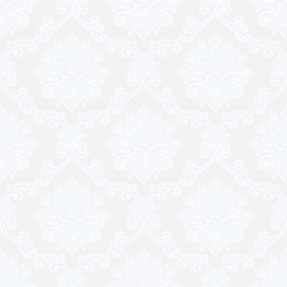 Galerie Nordic Elements Lace Effect Damask White Wallpaper Image 1