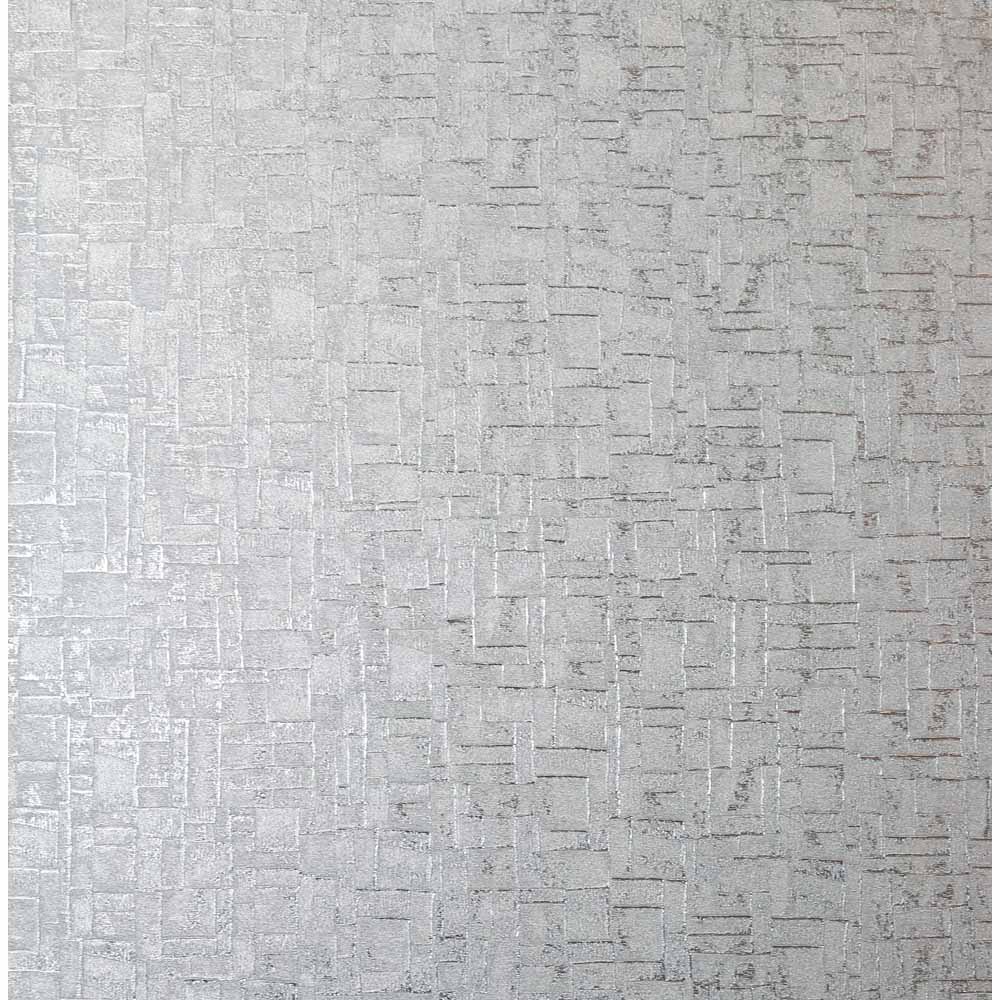 Arthouse Basalt Texture Silver Wallpaper Image 1