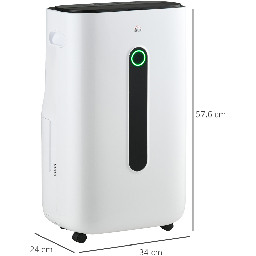 Portland White Portable Dehumidifier with Air Purifier 20L Per Day Image 3