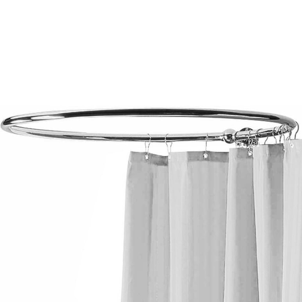 nuie Ceramics Accessories Chrome Round Shower Ring Image 1