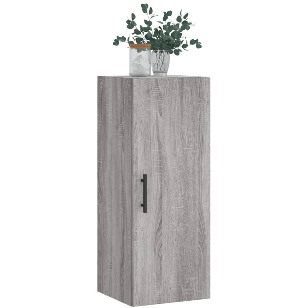 vidaXL Single Door Grey Sonoma Wall Mounted Cabinet Image 4