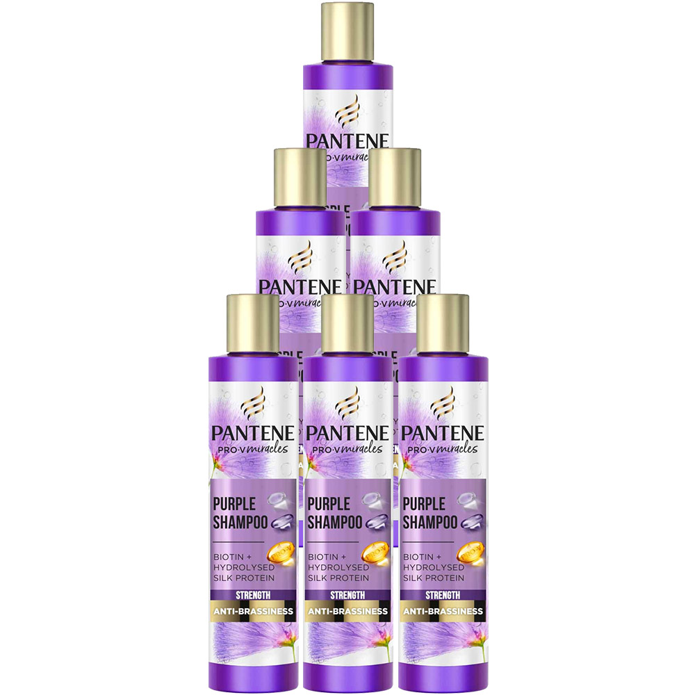 Pantene Pro V Miracles Purple Shampoo Case of 6 x 225ml Wilko