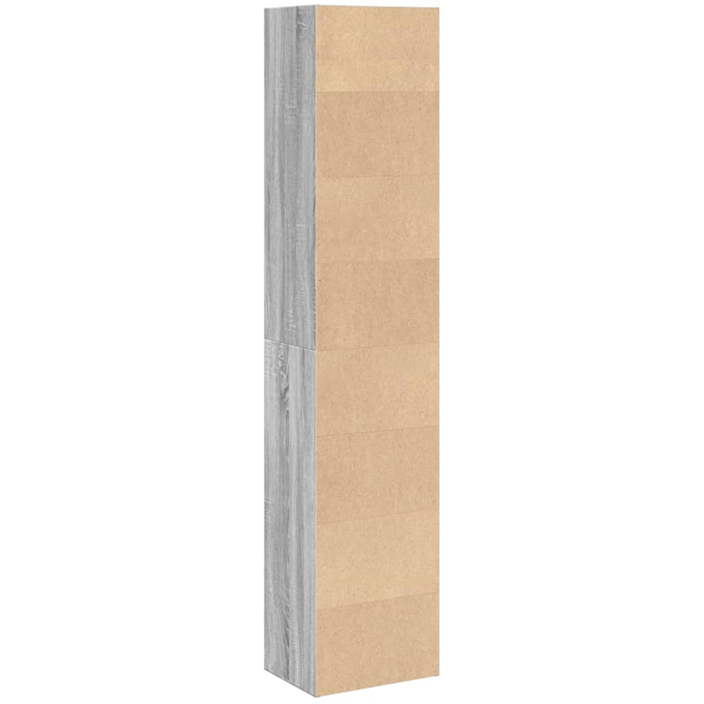 vidaXL 5 Shelf Grey Sonoma Bookcase Image 3