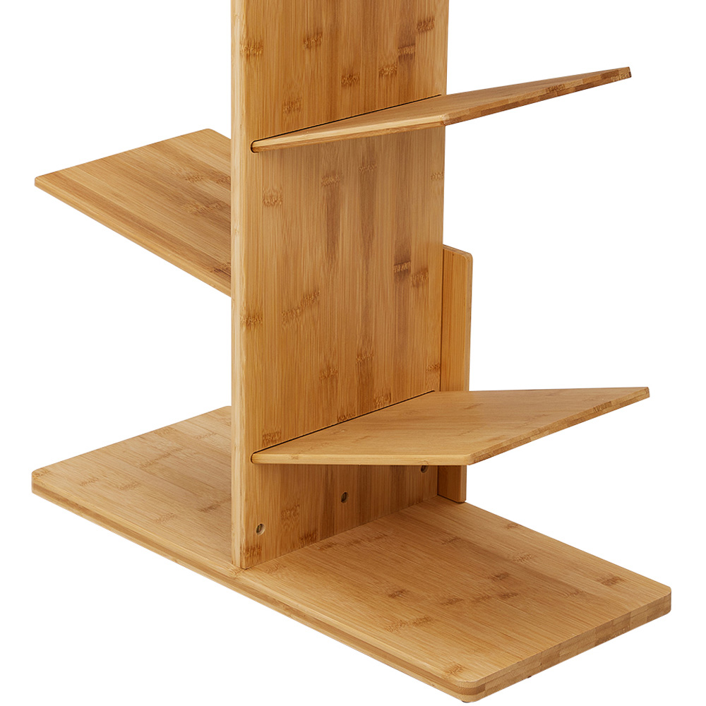 H&O Direct 7 Shelf Wooden Tree Bookshelf Image 3