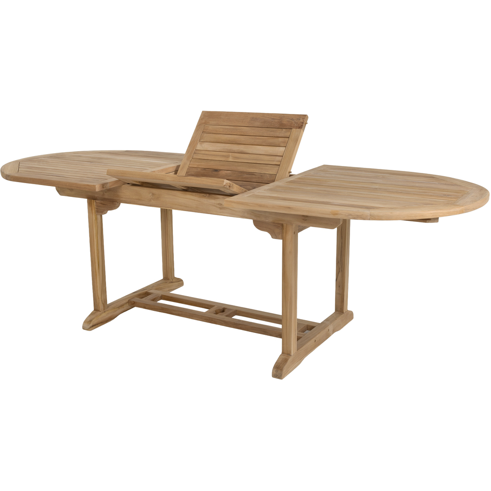 Charles Bentley 6-8 Seater Extendable Dining Table Teak Image 7