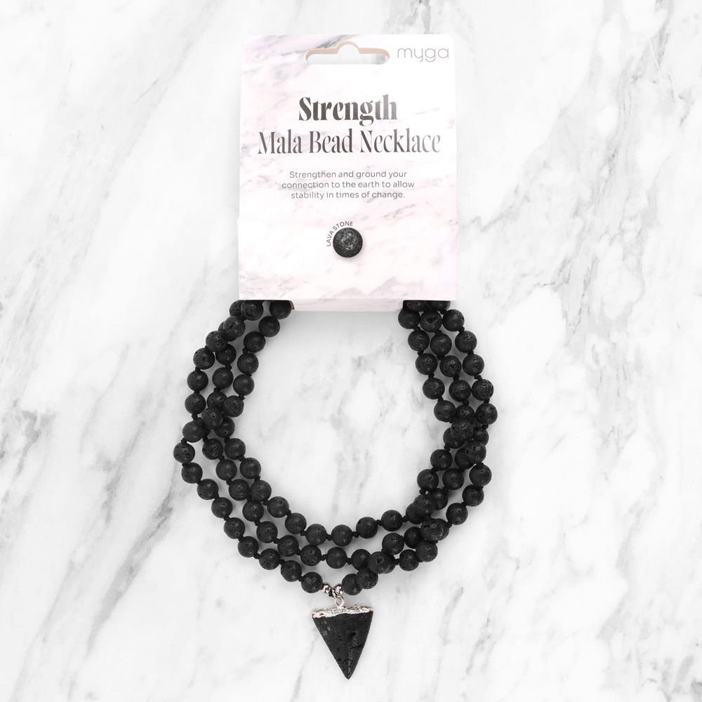 Myga Mala Black Lava Necklace Image 2