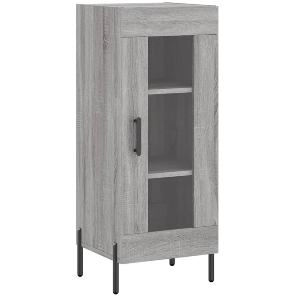 vidaXL 2 Door Grey Sonoma Tall Highboard Image 5