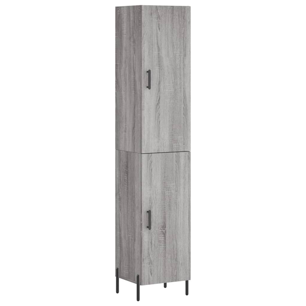 vidaXL 2 Door Grey Sonoma Highboard Image 2