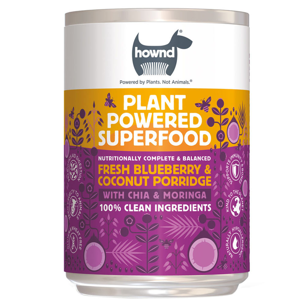 Hownd Blueberry & Coconut Porridge Dog Food 375g Image 1