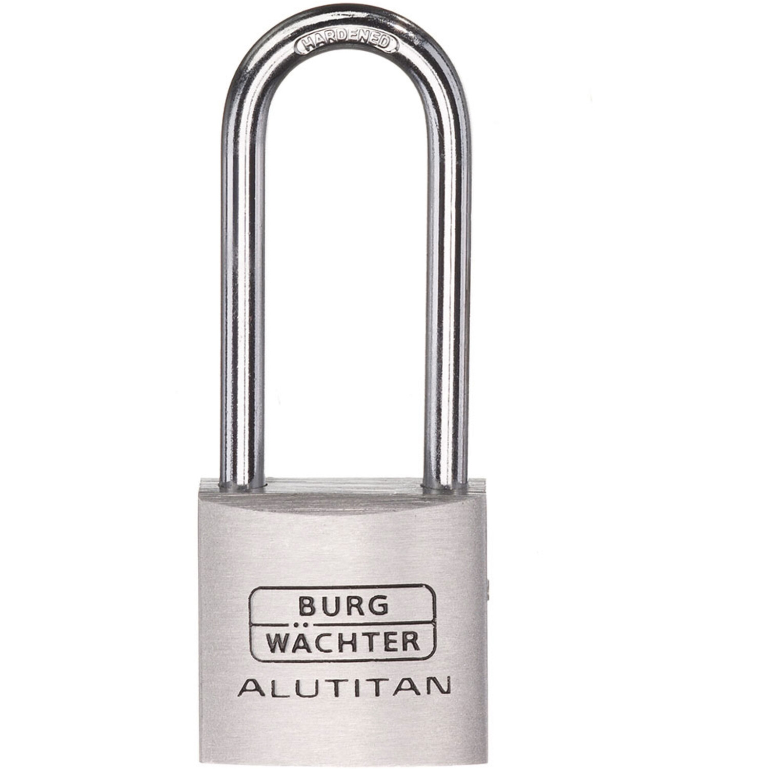 Long Shackle Aluminium 40mm Padlock Silver Image 1