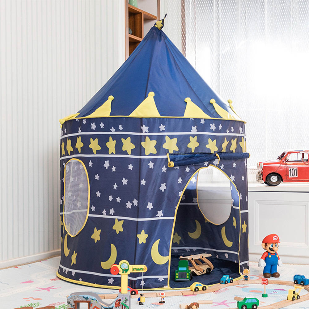 Living and Home Star and Moon Kids Playhouse Blue Image 3