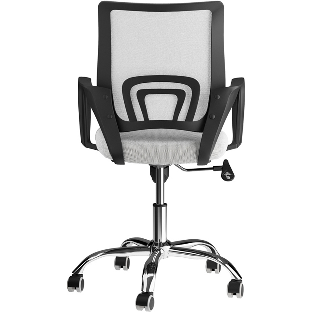 LPD Furniture Tate White Mesh Back Swivel Office Chair Image 4
