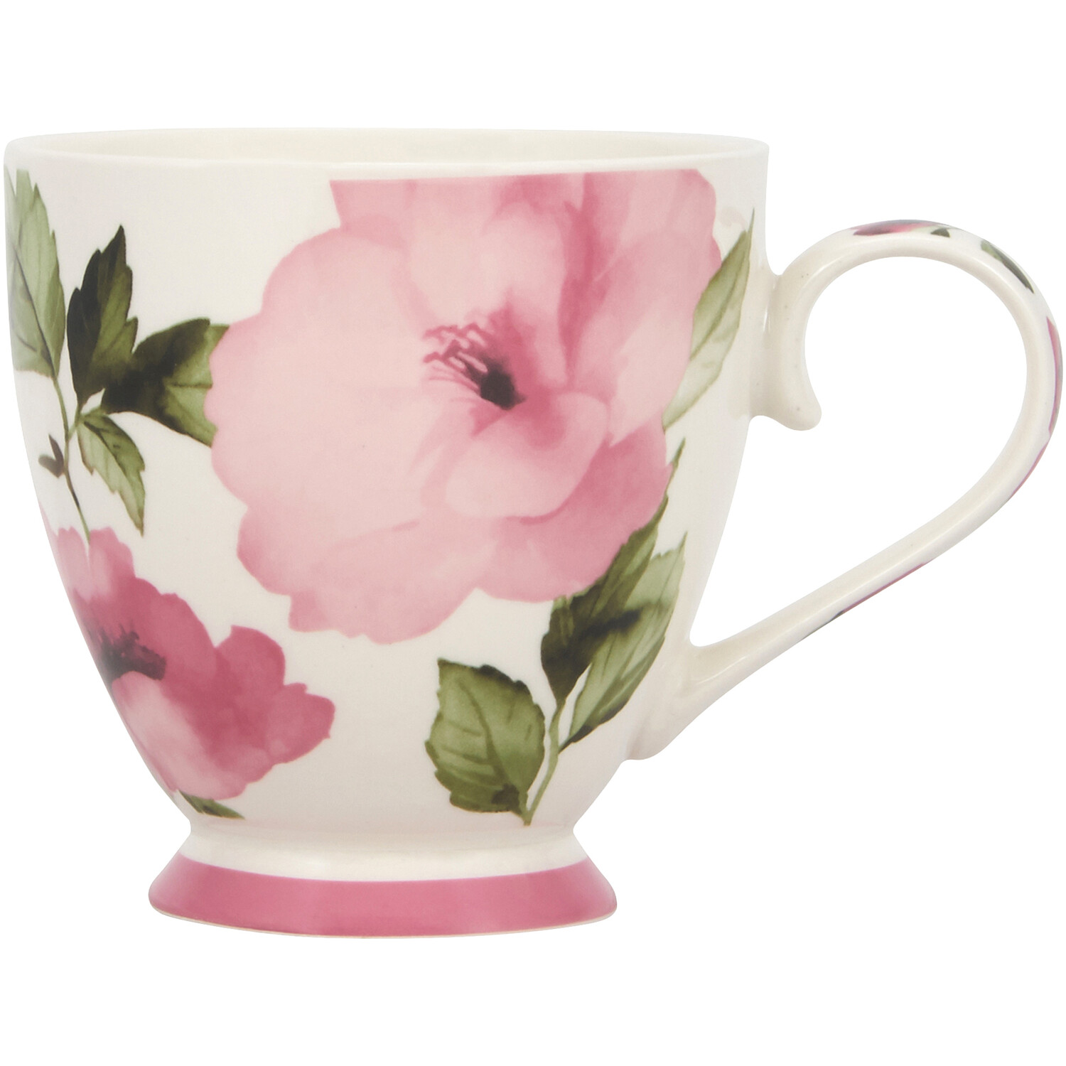 Flower Footed Mug - Pink Image 1