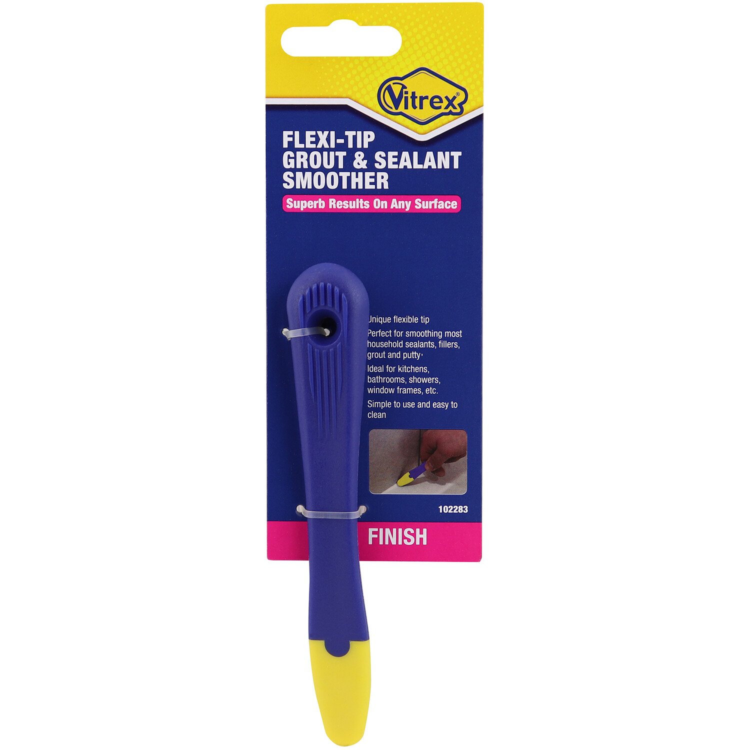 Flexi Tip Grout and Sealant Smoother - Blue Image 1