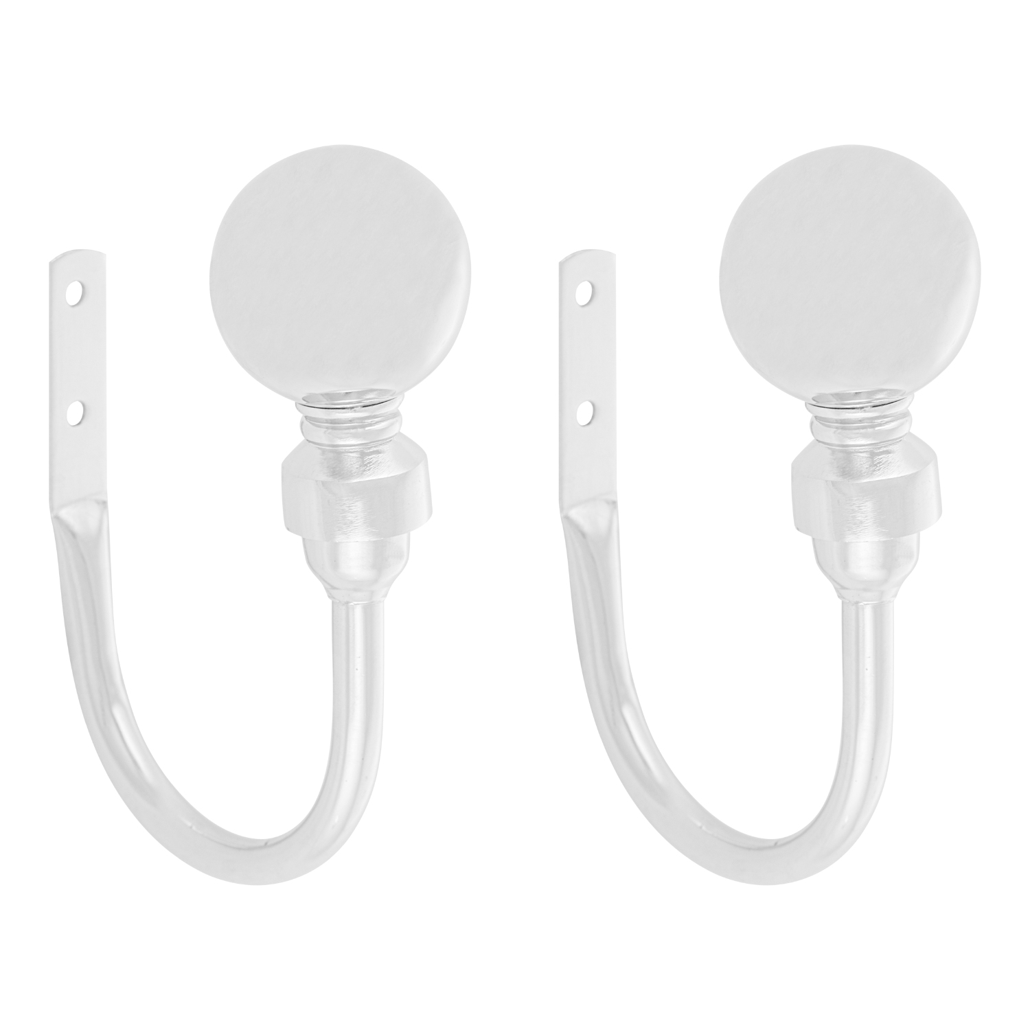 Trends Bali Chrome Curtain Tie Back 2 Pack Image 2