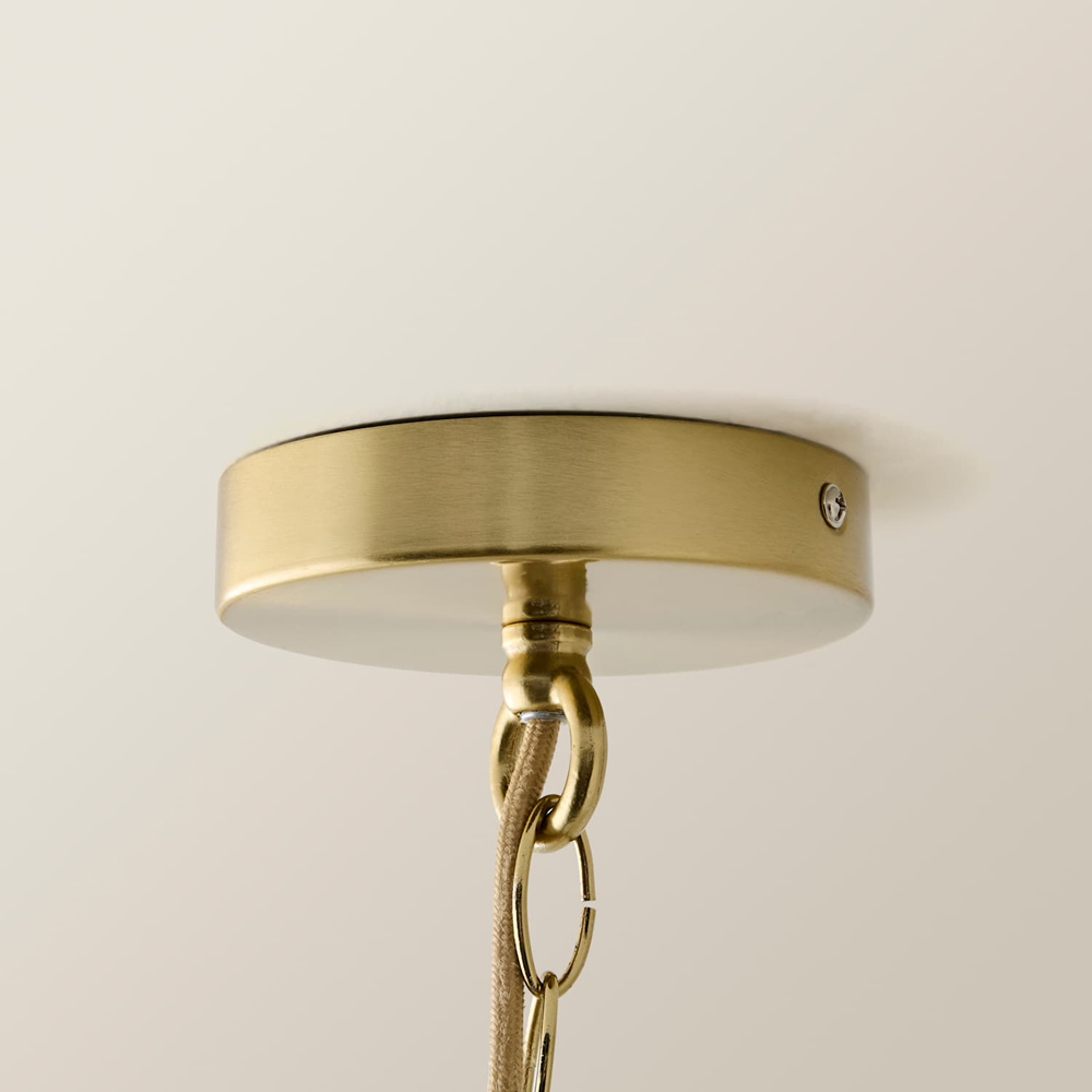ValueLights Ophelia 3 Tier Capiz Shell Disc LED Chandelier Ceiling Light with Bulb Image 5