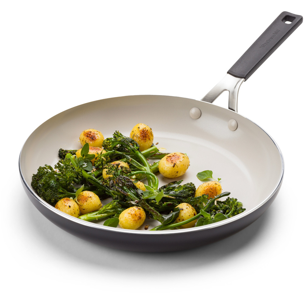 KitchenAid 30cm Matte Black Coloured Aluminium Frypan Image 5