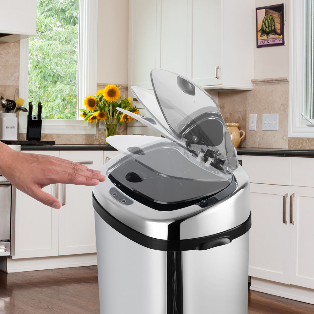 Morphy Richards Metal Chroma Sensor Bin 42L Image 7