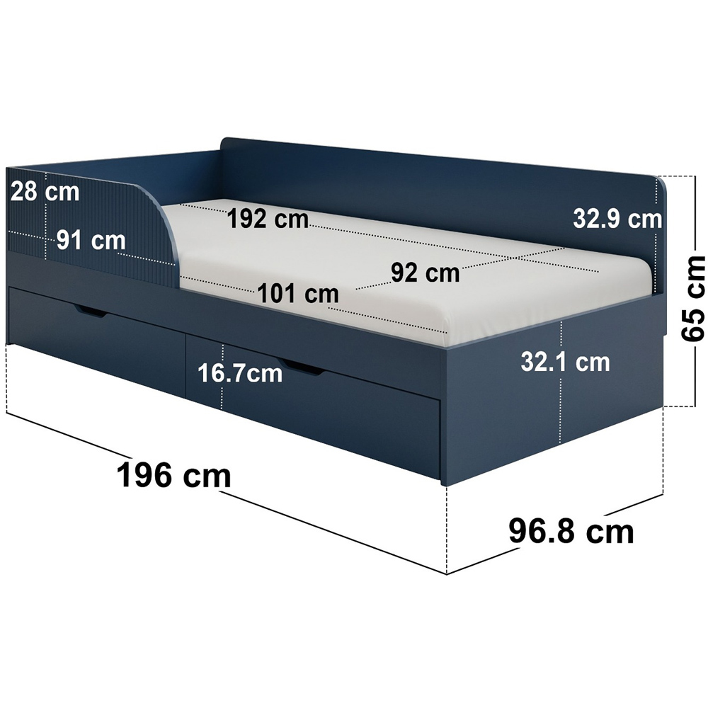 Flair Aris Single Navy Montessori Bed Image 8